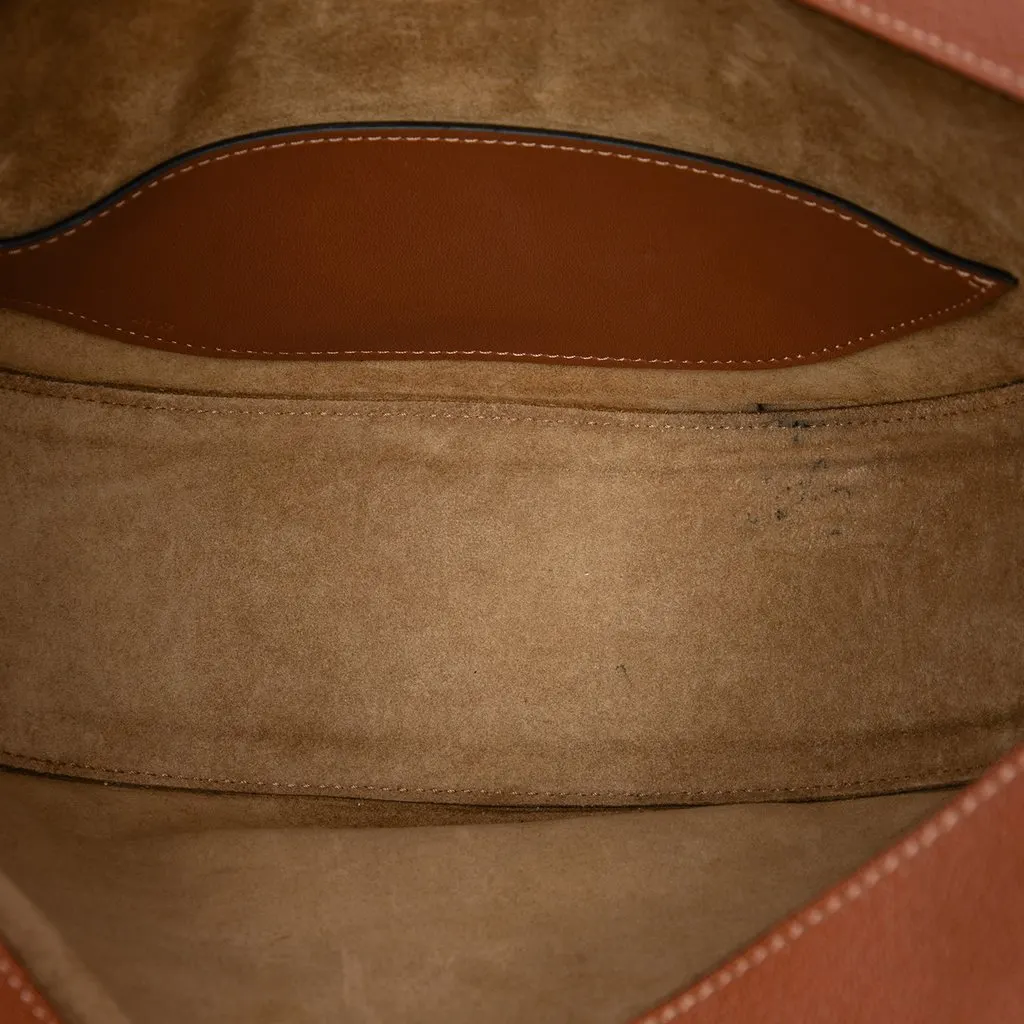 LOEWE Small Leather Luna Hobo Brown Leather Very good - Model View