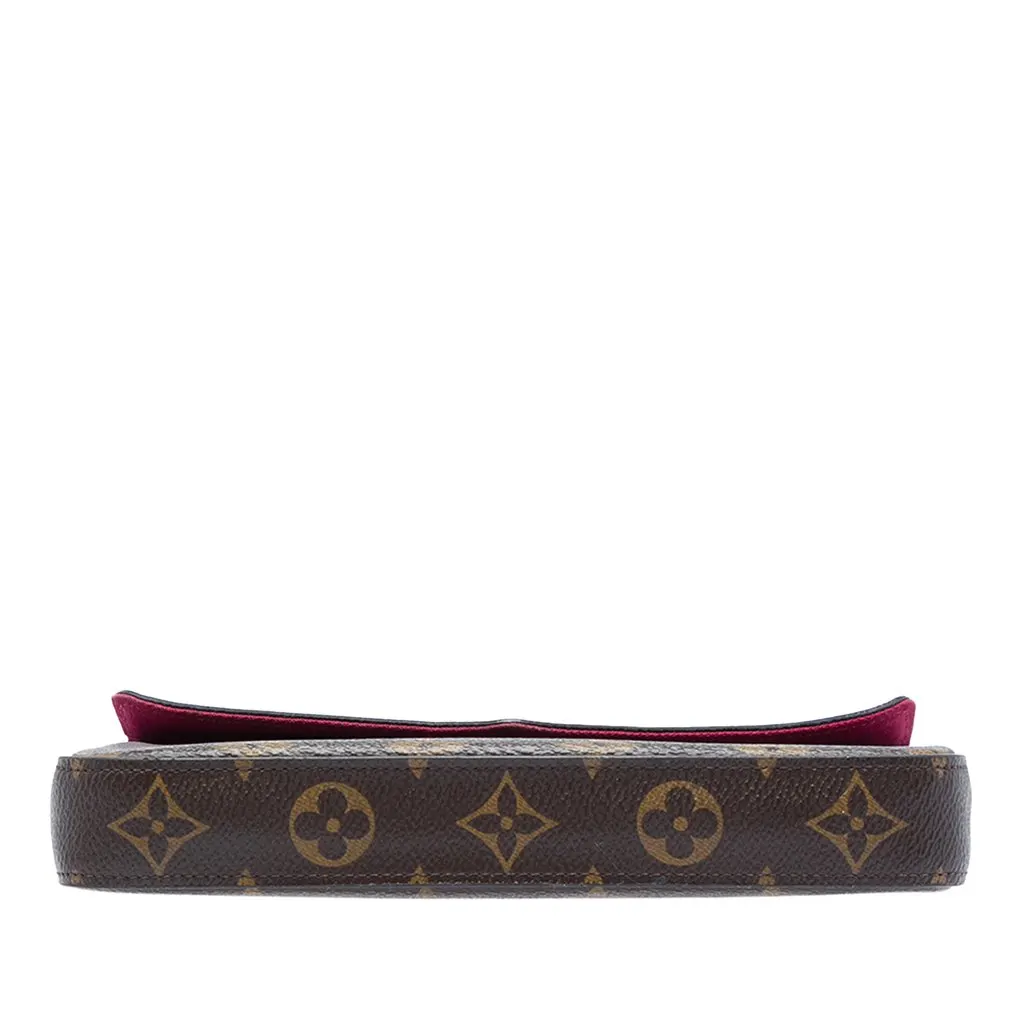 Louis Vuitton Monogram Pochette Felicie Brown Canvas Very good - Inside View