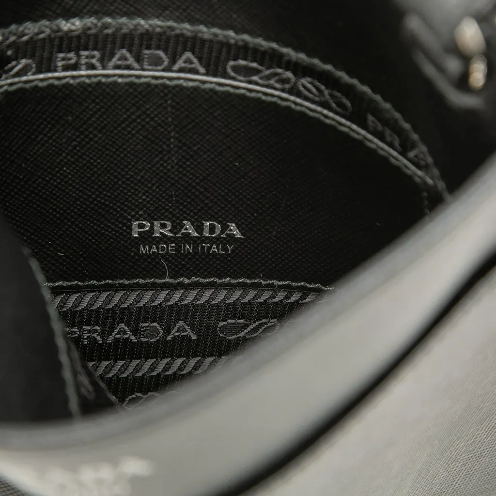Prada Saffiano Crossbody Black Leather Very good - Box View