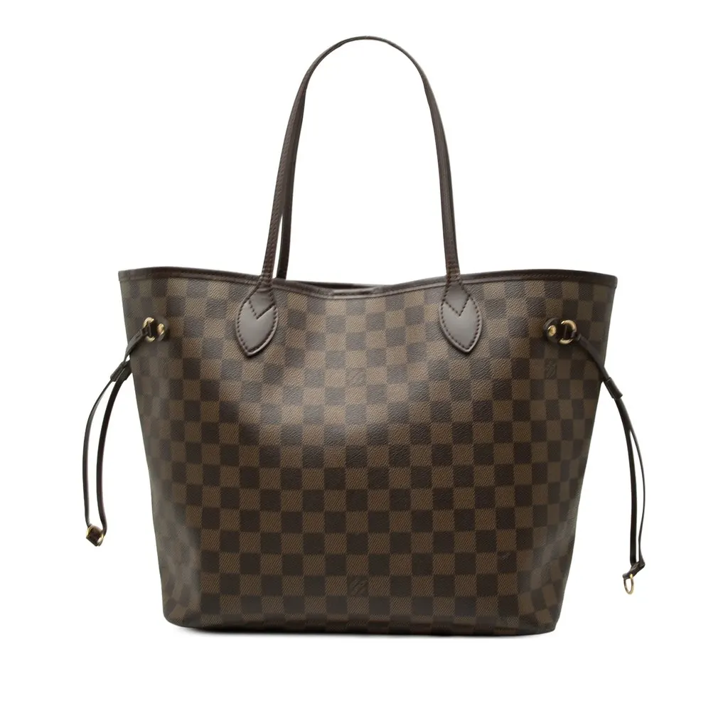 Louis Vuitton Damier Ebene Neverfull MM Brown Very good - Front View
