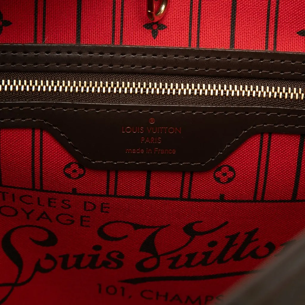 Louis Vuitton Damier Ebene Neverfull MM Brown Very good - Box View