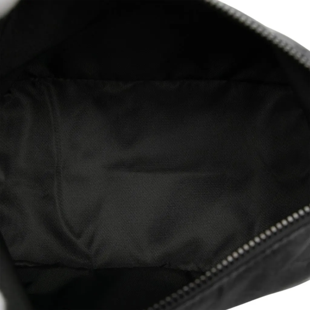 Bottega Veneta Nylon Intrecciomirage Pouch Black Very good - Model View