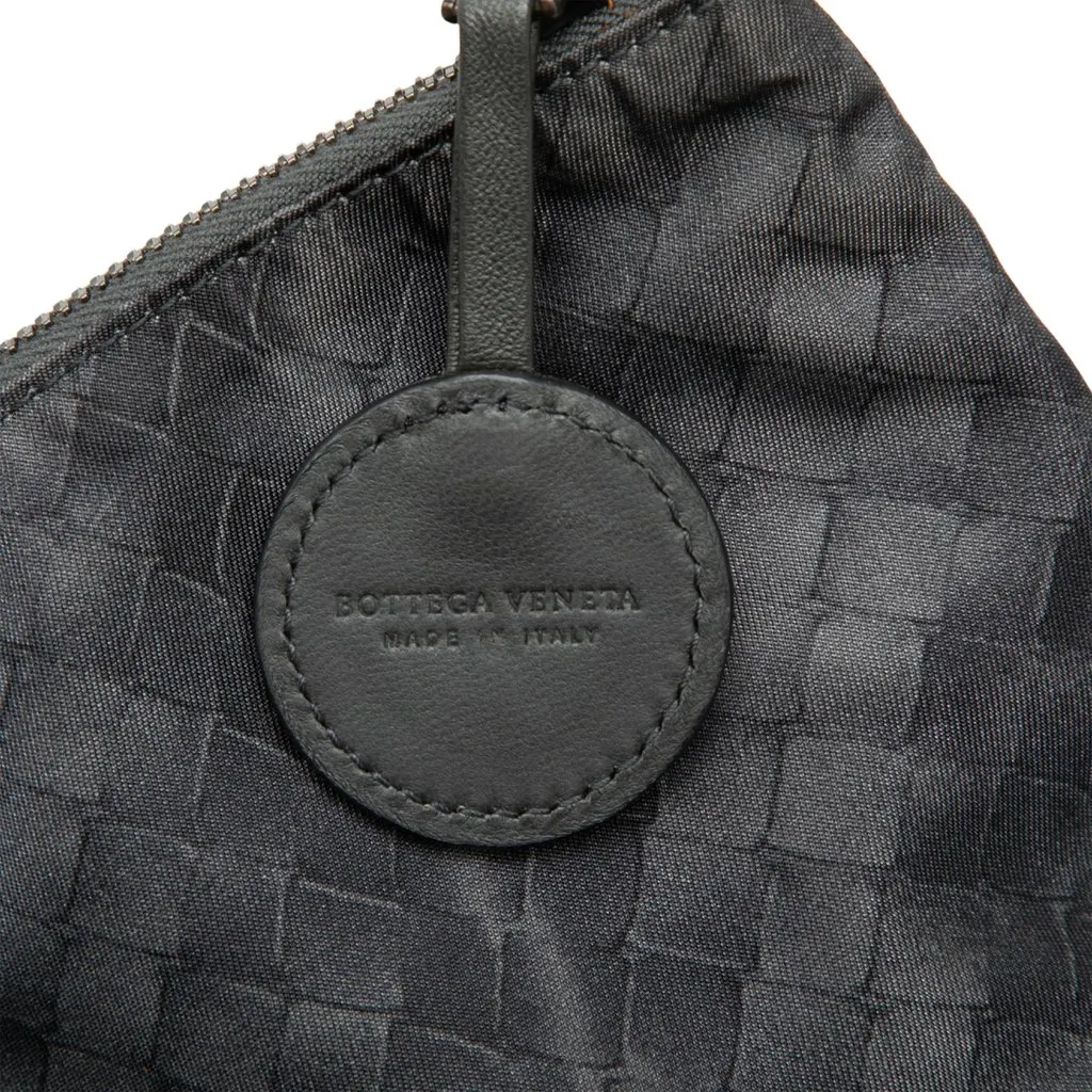 Bottega Veneta Nylon Intrecciomirage Pouch Black Very good - Box View