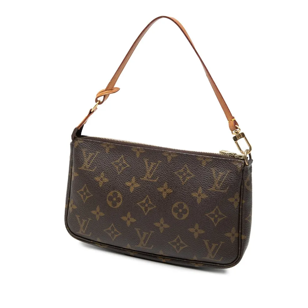 Louis Vuitton Monogram Pochette Accessoires Brown Very good - Back View