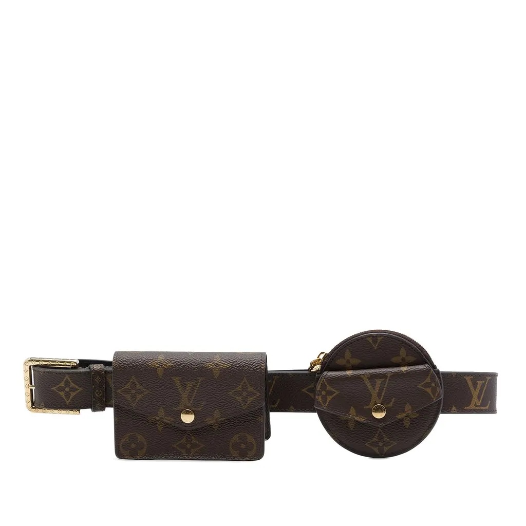 Louis Vuitton مونوغرام Daily مالتي Pocket 30mm حزام