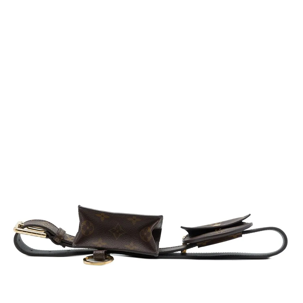 Louis Vuitton Monogram Daily Multi Pocket 30mm Belt Brown Canvas Very good - Inside View