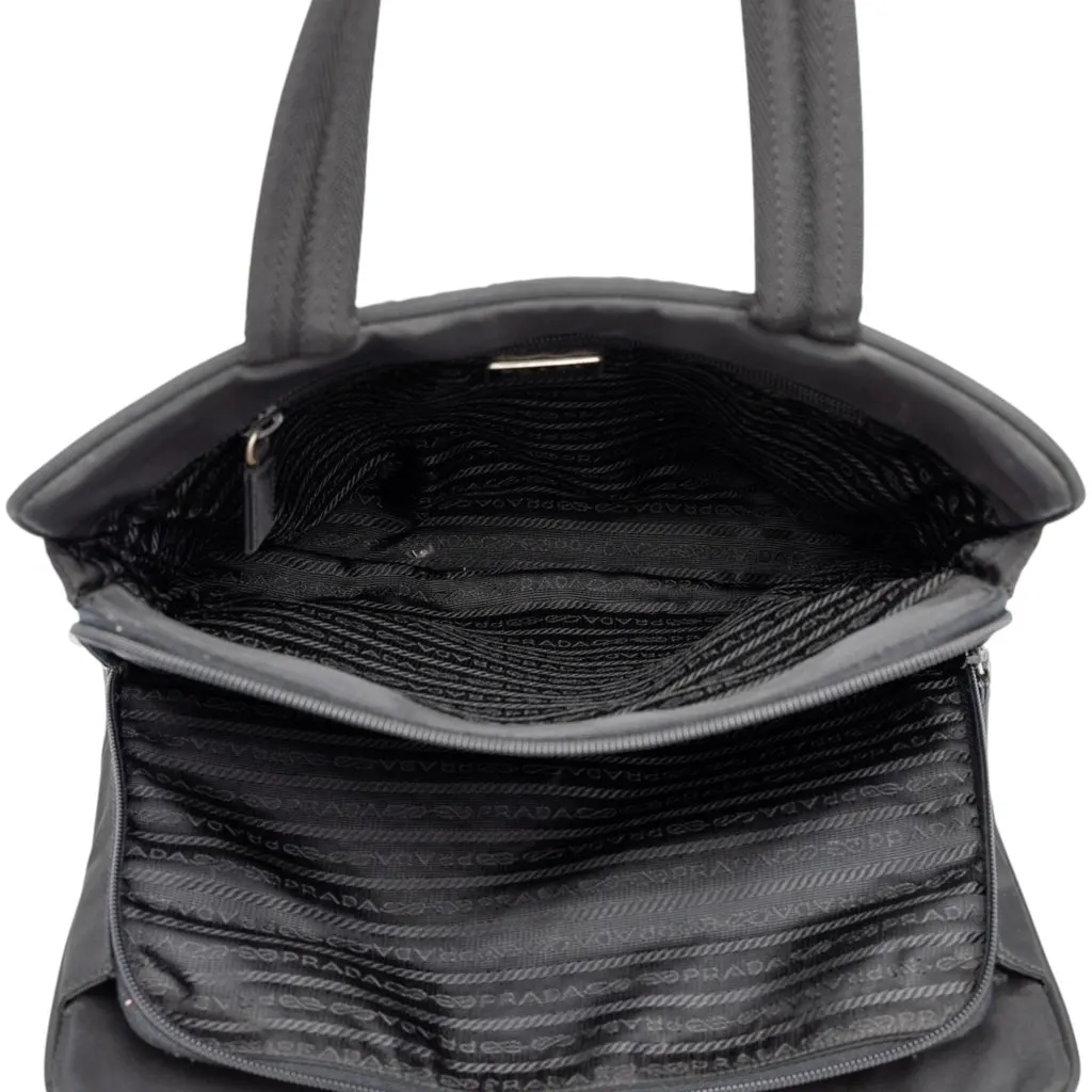 Prada Tessuto Tote Black Polyamide Good - Model View