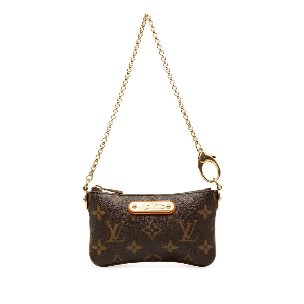 Louis Vuitton Monogram Pochette Milla PM Brown Very good - Front View