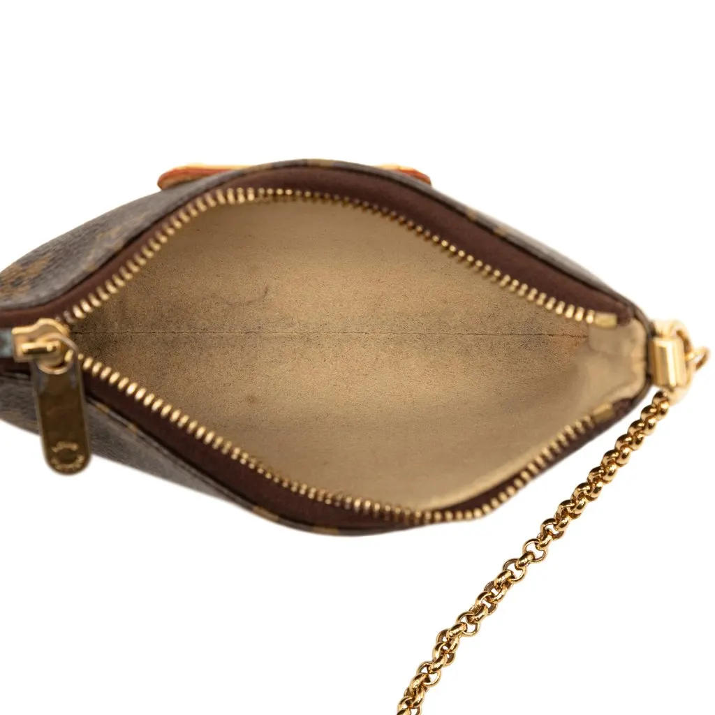 Louis Vuitton Monogram Pochette Milla PM Brown Very good - Model View
