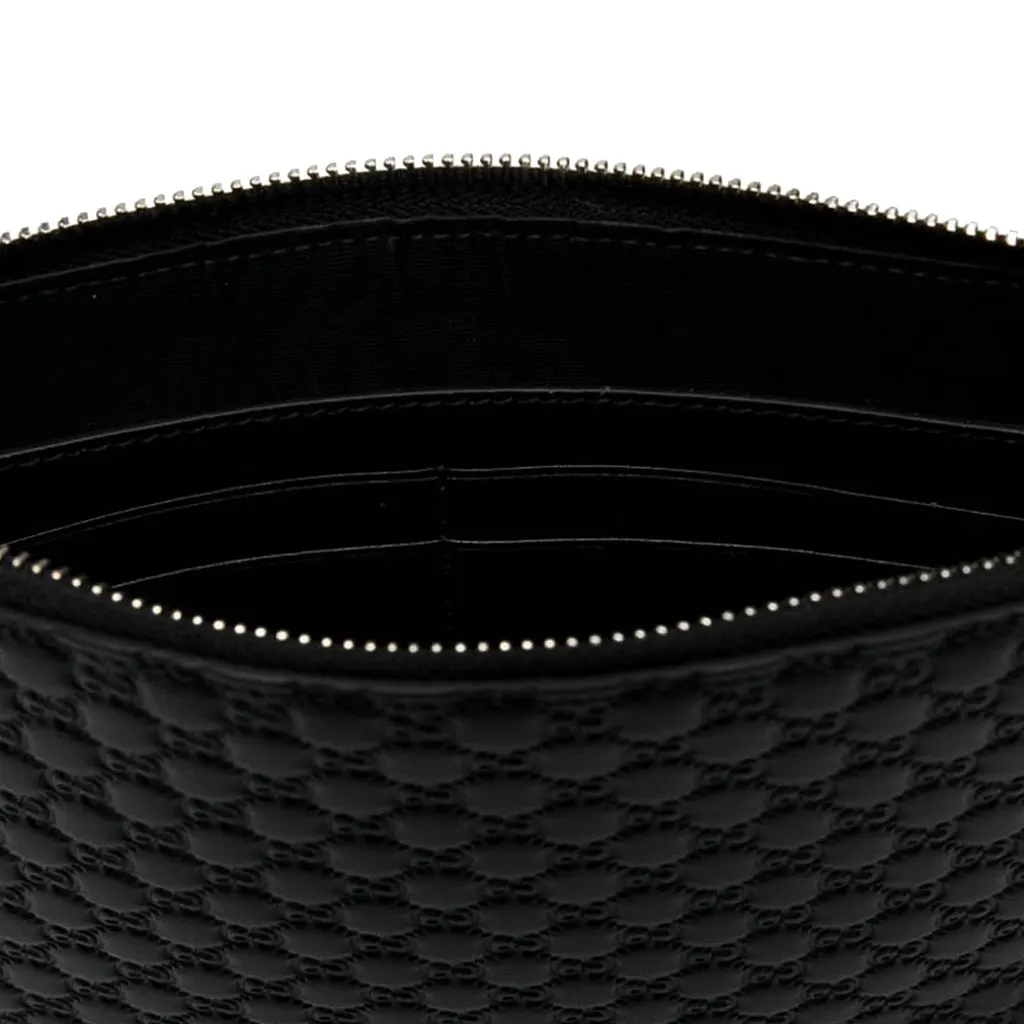 Gucci Microguccissima Clutch Black Leather Very good - Box View