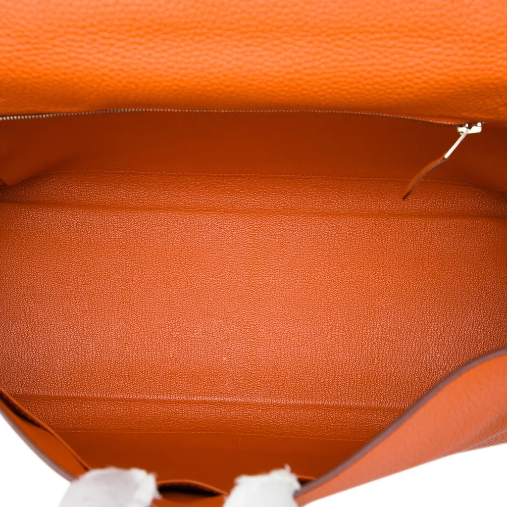 Hermès Togo Kelly II Retourne 35 Orange Leather Very good - Model View