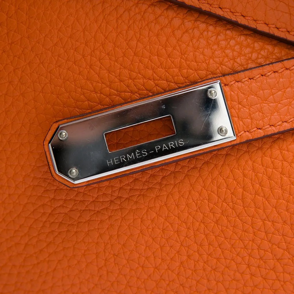 Hermès Togo Kelly II Retourne 35 Orange Leather Very good - Box View