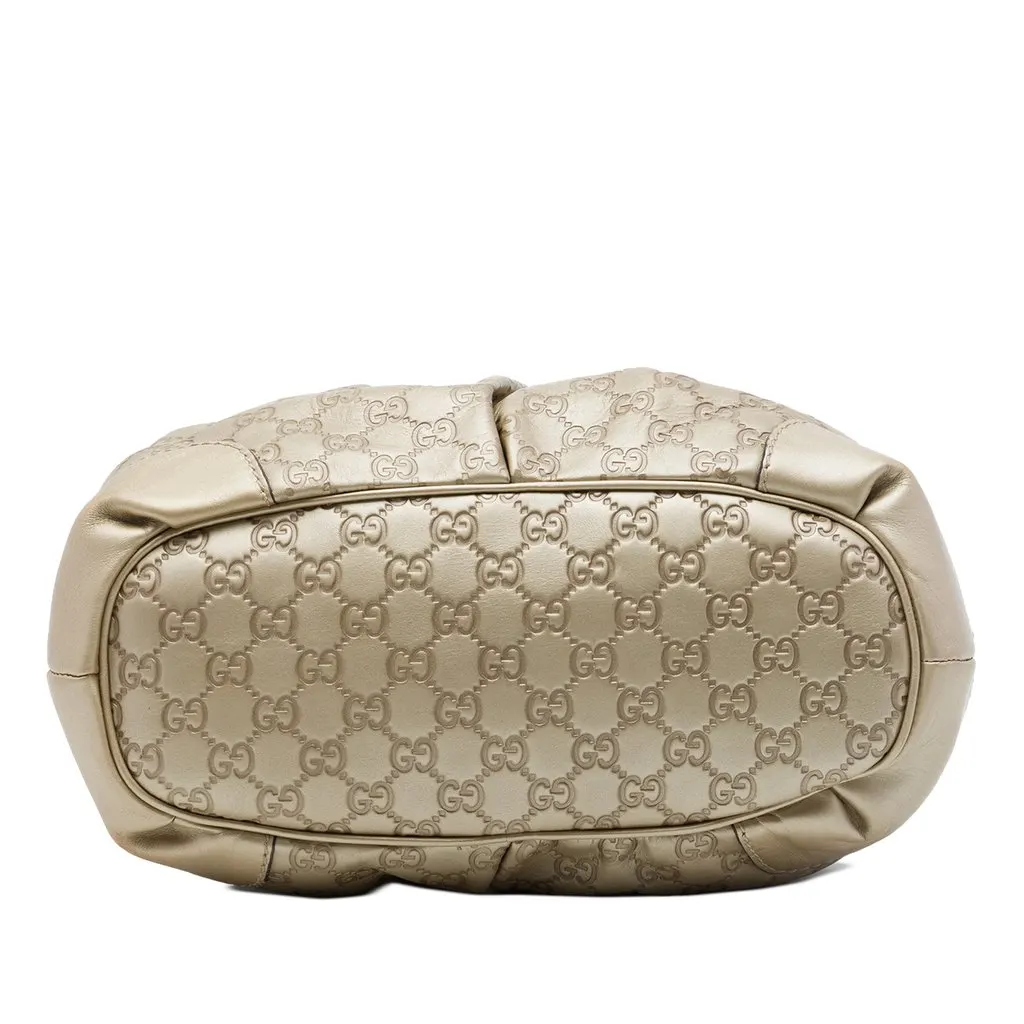 Gucci Guccissima Sukey Satchel Gold Leather Very good - Inside View