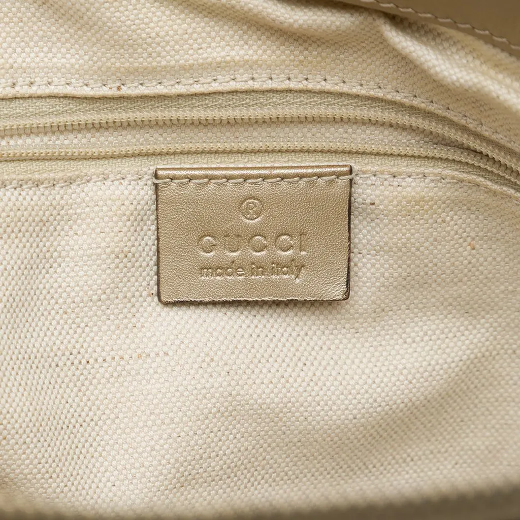 Gucci Guccissima Sukey Satchel Gold Leather Very good - Box View