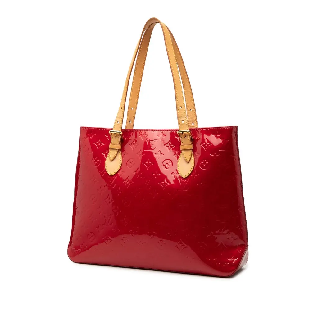 Louis Vuitton Monogram Vernis Brentwood Red Leather Very good - Back View