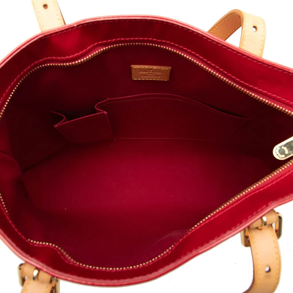Louis Vuitton Monogram Vernis Brentwood Red Leather Very good - Model View