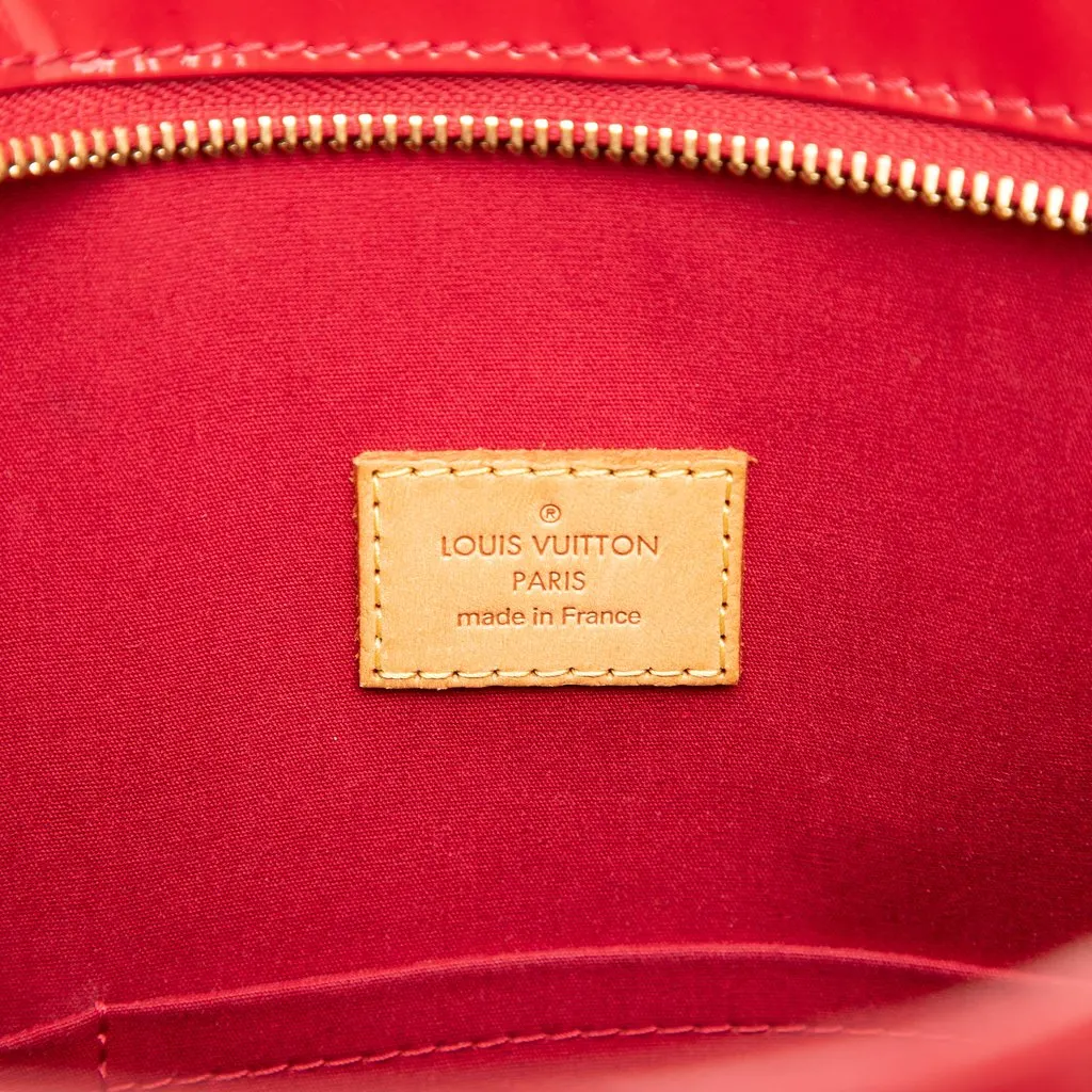 Louis Vuitton Monogram Vernis Brentwood Red Leather Very good - Box View