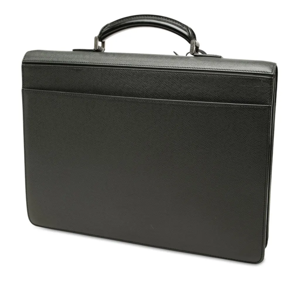 Louis Vuitton Taiga Robusto 1 Black Leather Good - Back View