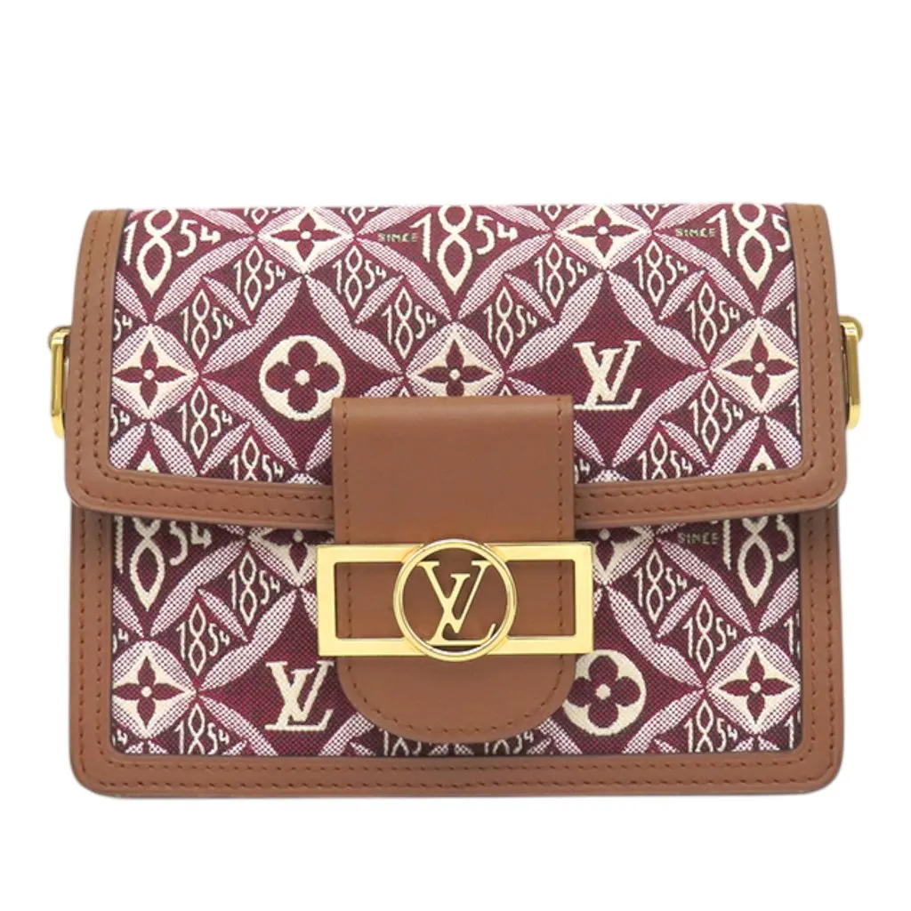 Louis Vuitton Monogram Jacquard Since 1854 Mini Dauphine Red Very good - Front View