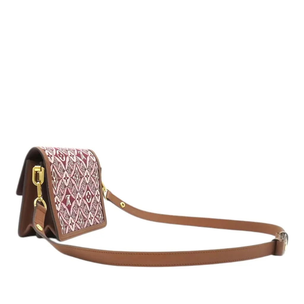 Louis Vuitton Monogram Jacquard Since 1854 Mini Dauphine Red Very good - Back View