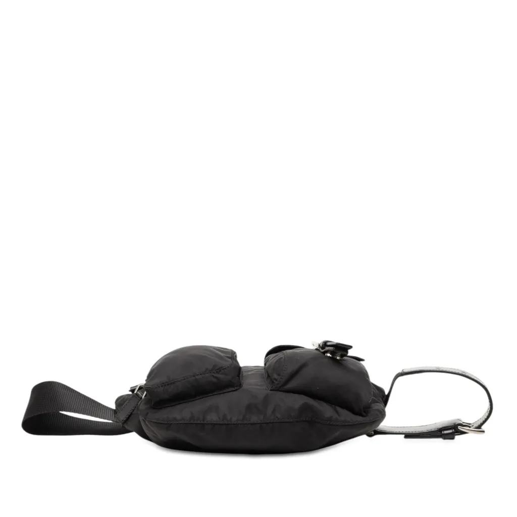 Prada Tessuto Multi Pocket Belt Bag Black Very good - Inside View