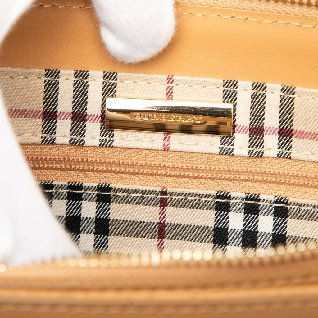 Burberry Leather Tote Brown Leather Good - Box View