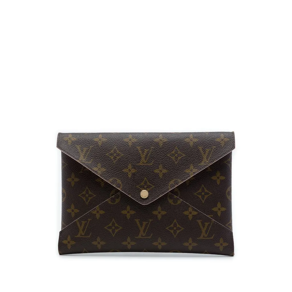 Louis Vuitton Monogram Pochette Kirigami GM Brown Very good - Front View