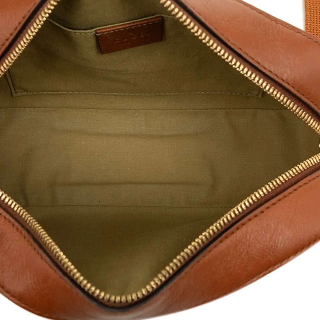 Gucci Canvas Web Camera Bag Beige Canvas Very good - Model View