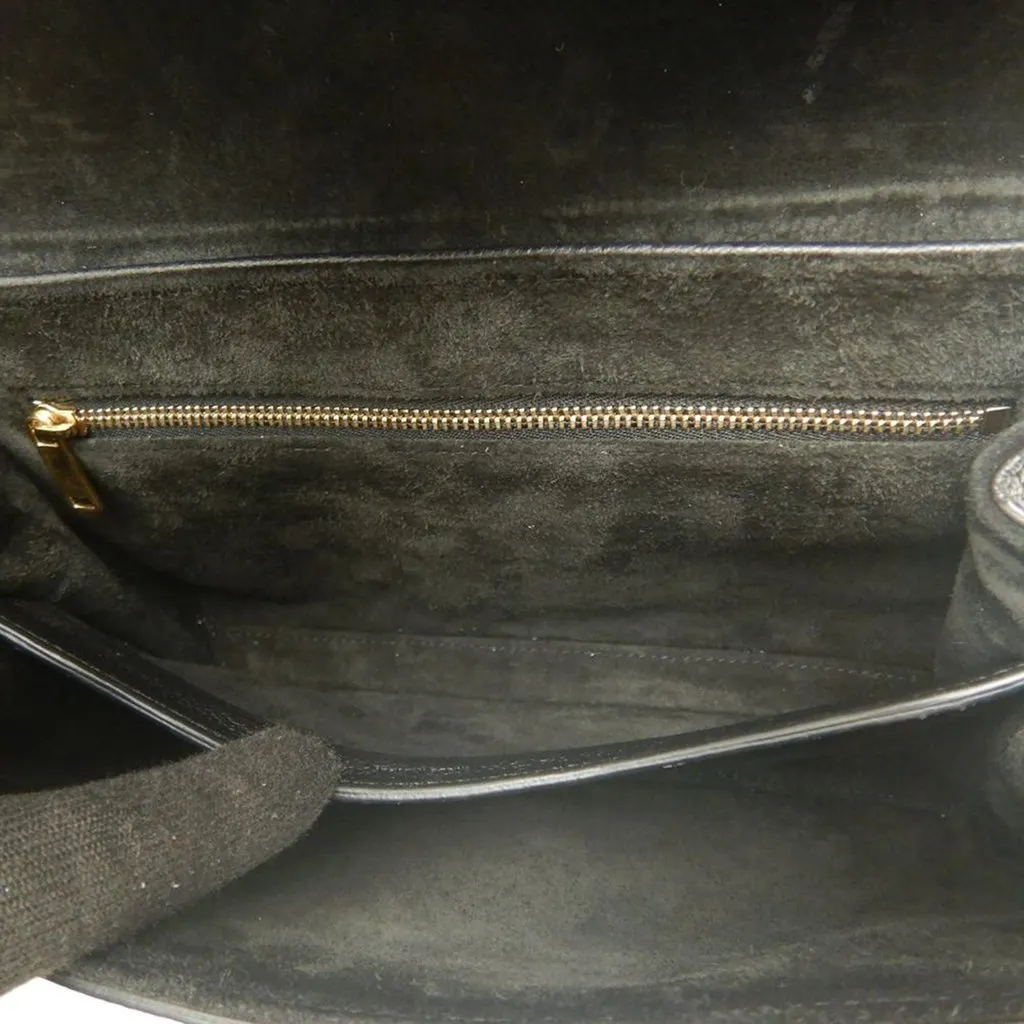 Celine Teen Grained Calfskin Soft 16 Crossbody Black Leather Very good - Model View