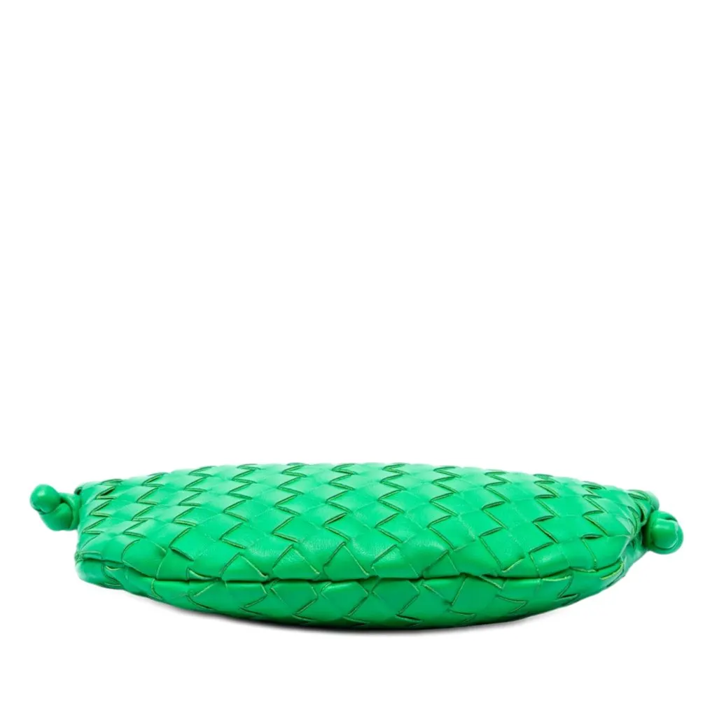 Bottega Veneta Small Lambskin Intrecciato Turn Pouch Green Leather Very good - Inside View