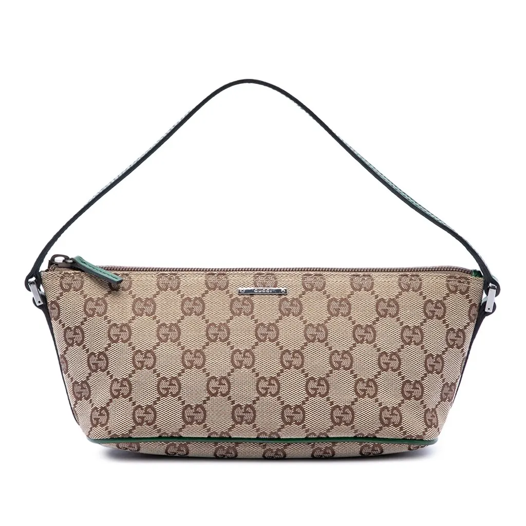 Gucci GG Canvas Boat Beige Canvas Good - Front View