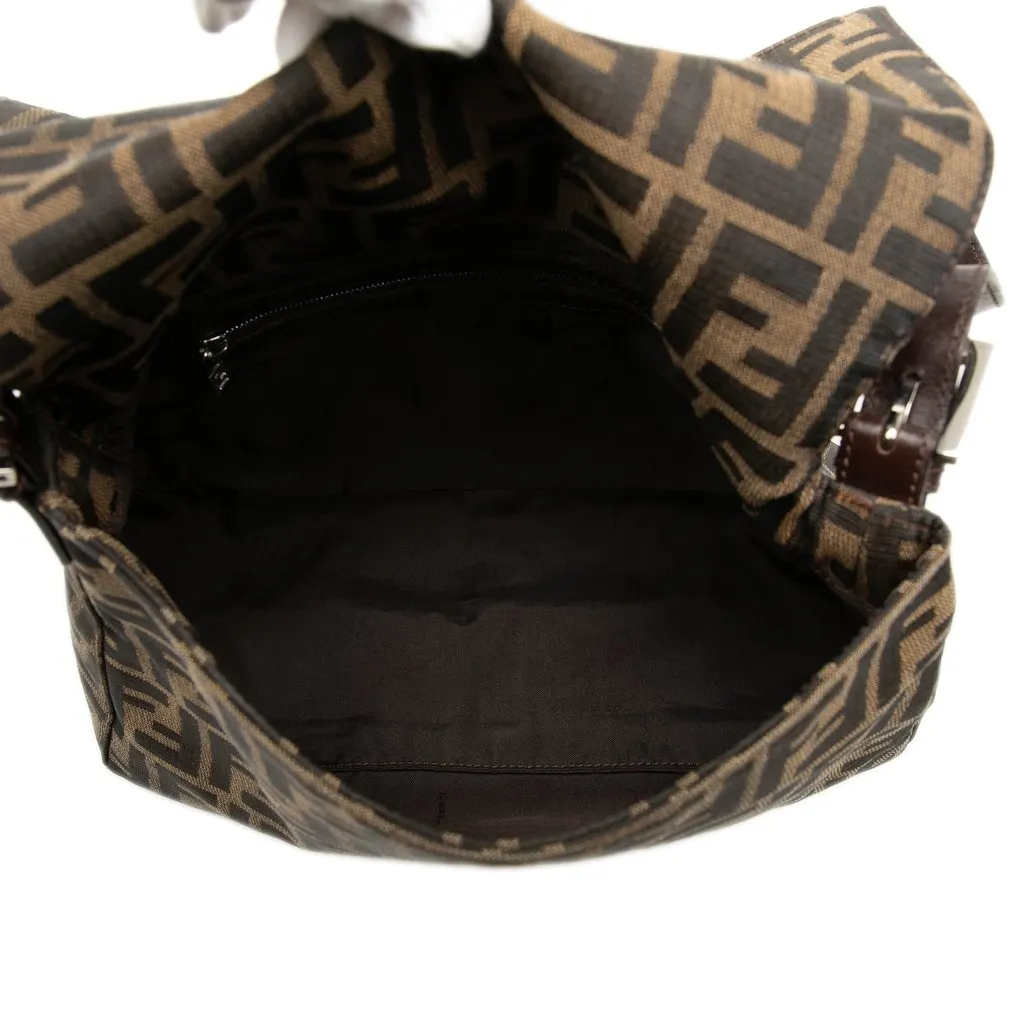Fendi Zucca Canvas Mamma Forever Brown Very good - Model View
