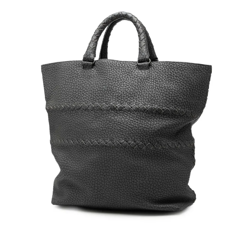 Bottega Veneta Intrecciato Trimmed Cervo Tote MultiColor Leather Very good - Back View