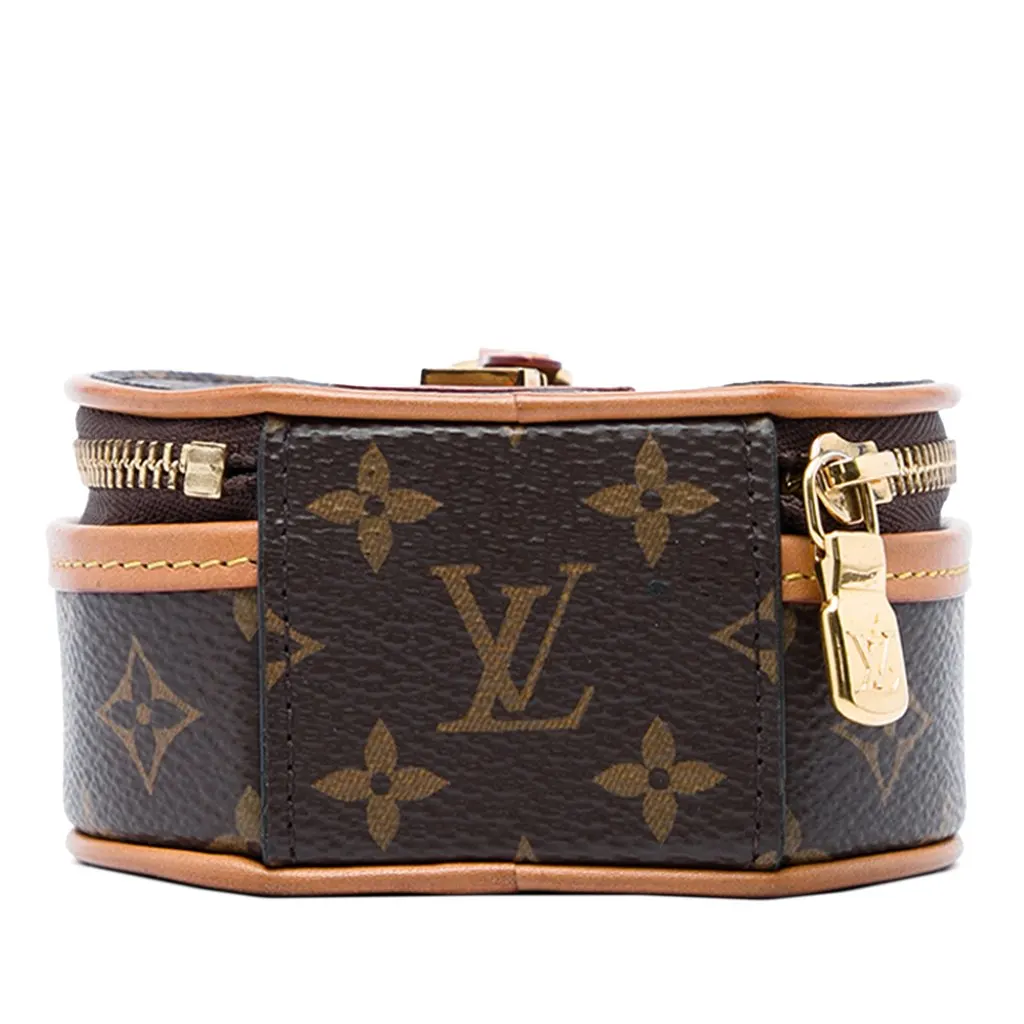 Louis Vuitton Monogram Mini Boite Chapeau Necklace Bag Brown Canvas Very good - Inside View