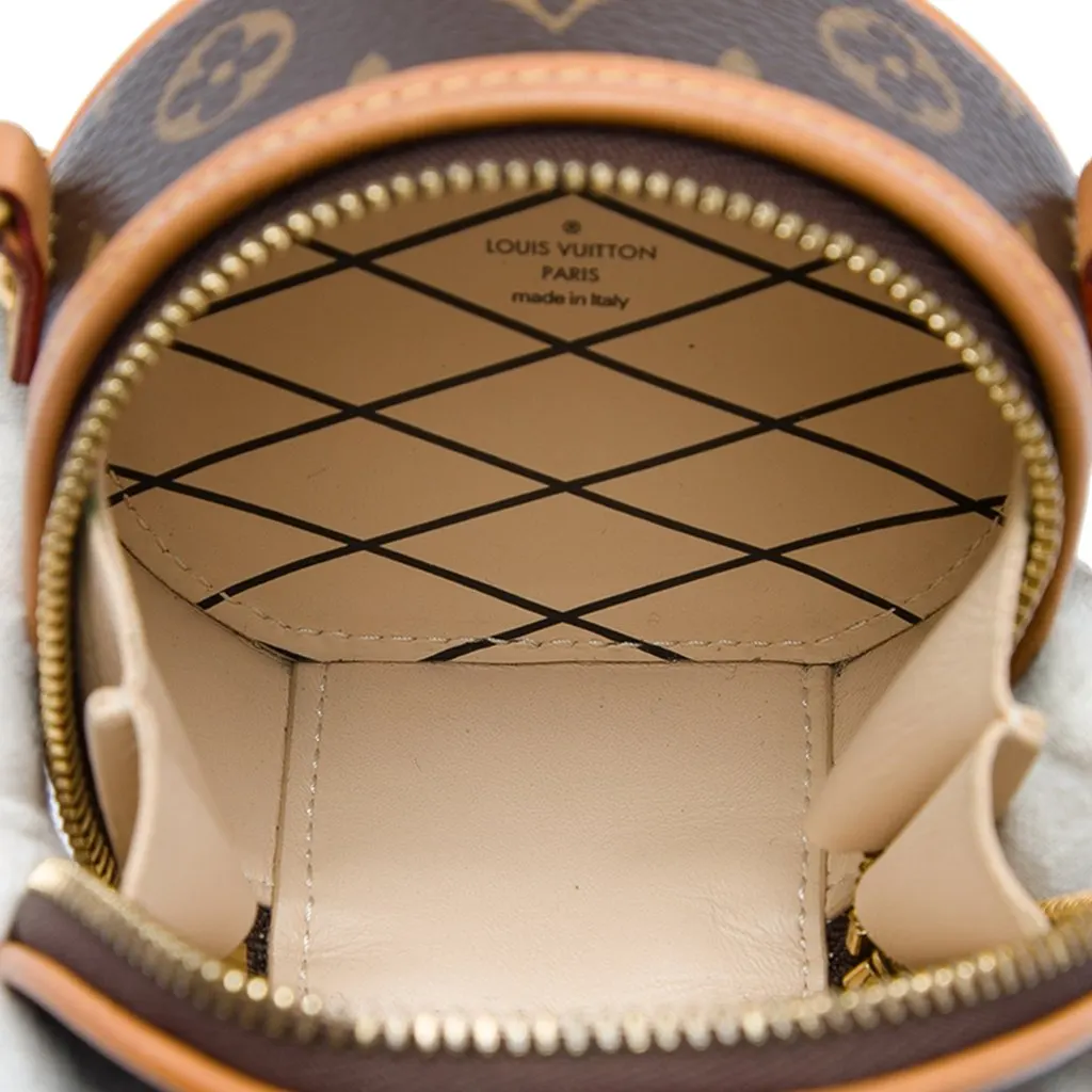 Louis Vuitton Monogram Mini Boite Chapeau Necklace Bag Brown Canvas Very good - Model View