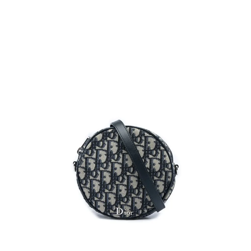 Dior Oblique Baby Ball Bag Blue Canvas Very good - Front View