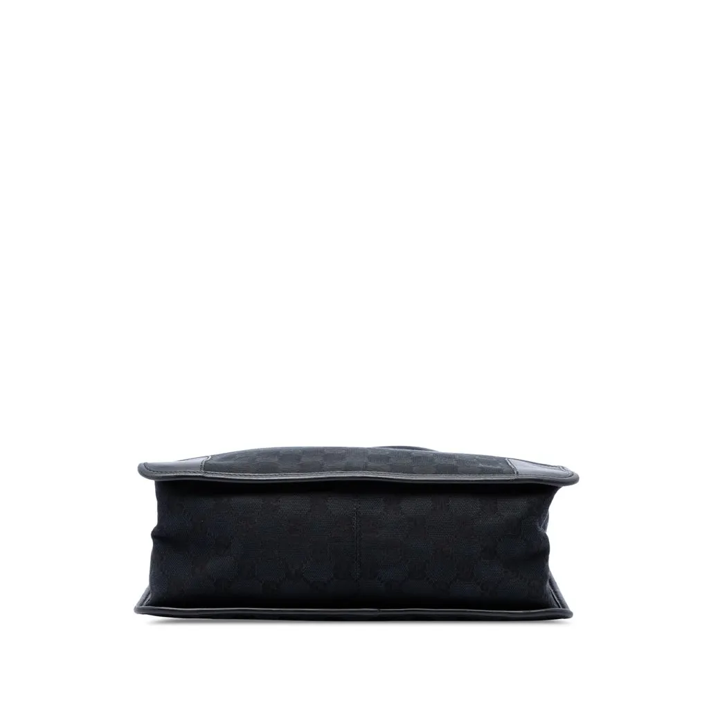 Gucci GG Canvas Handbag Black Canvas Good - Inside View