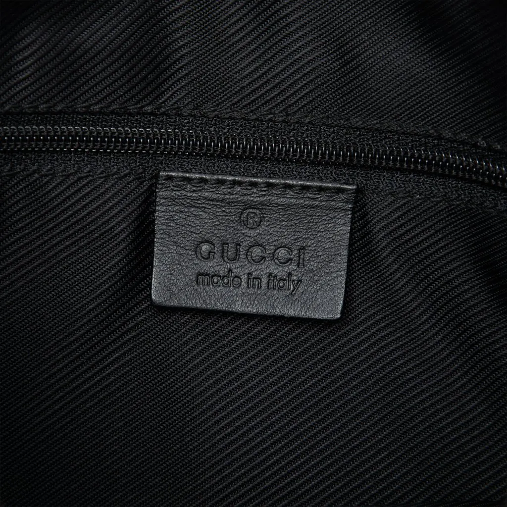 Gucci GG Canvas Handbag Black Canvas Good - Box View