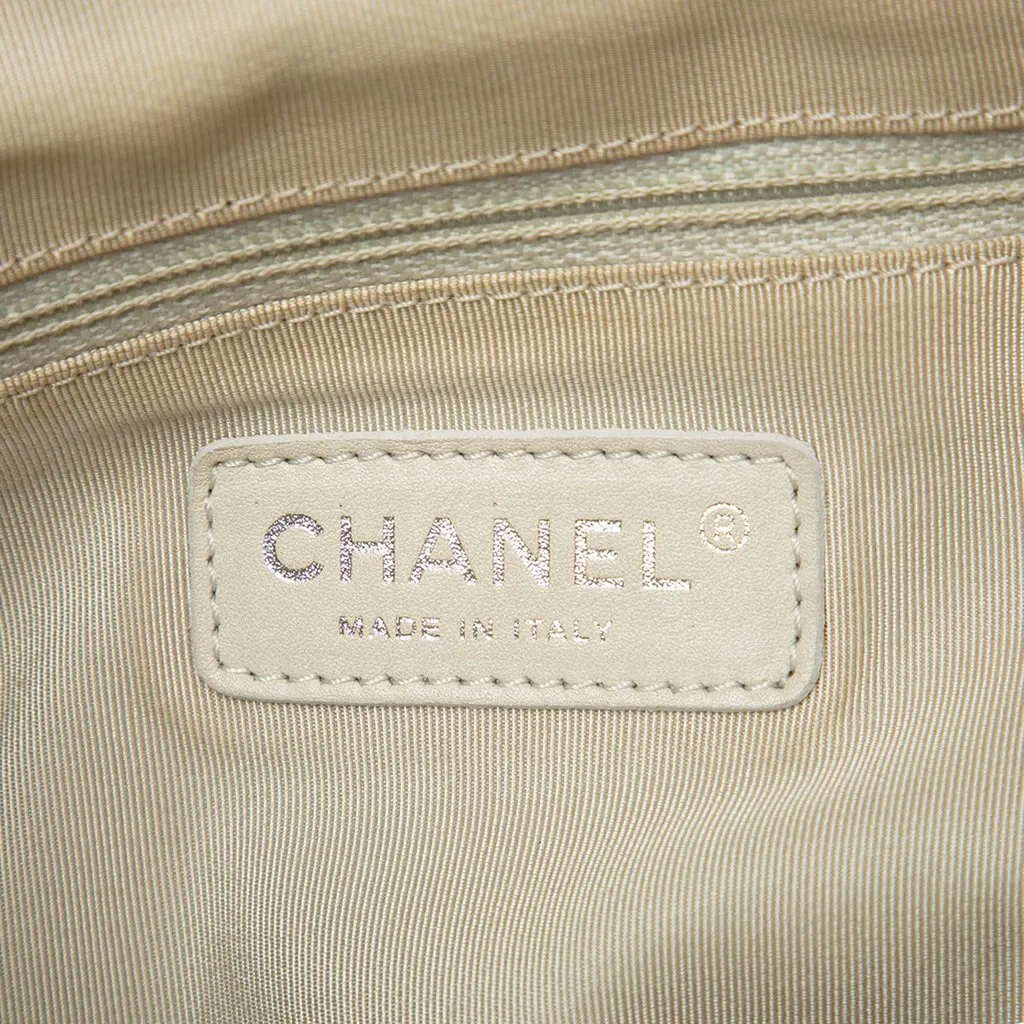 Chanel Quilted Washed Lambskin Chain Around Hobo Brown Leather Very good - Box View