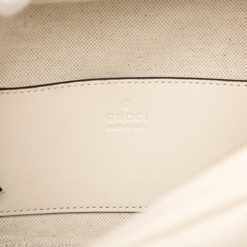 Gucci Matelasse Calfskin Blondie Top Handle Satchel White Leather Very good - Box View