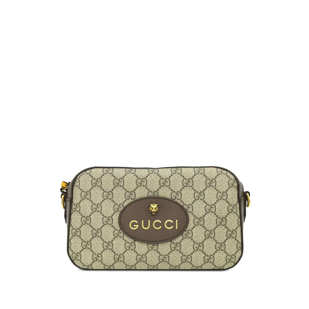 Gucci GG Supreme Web Neo Vintage Crossbody Beige Very good - Front View