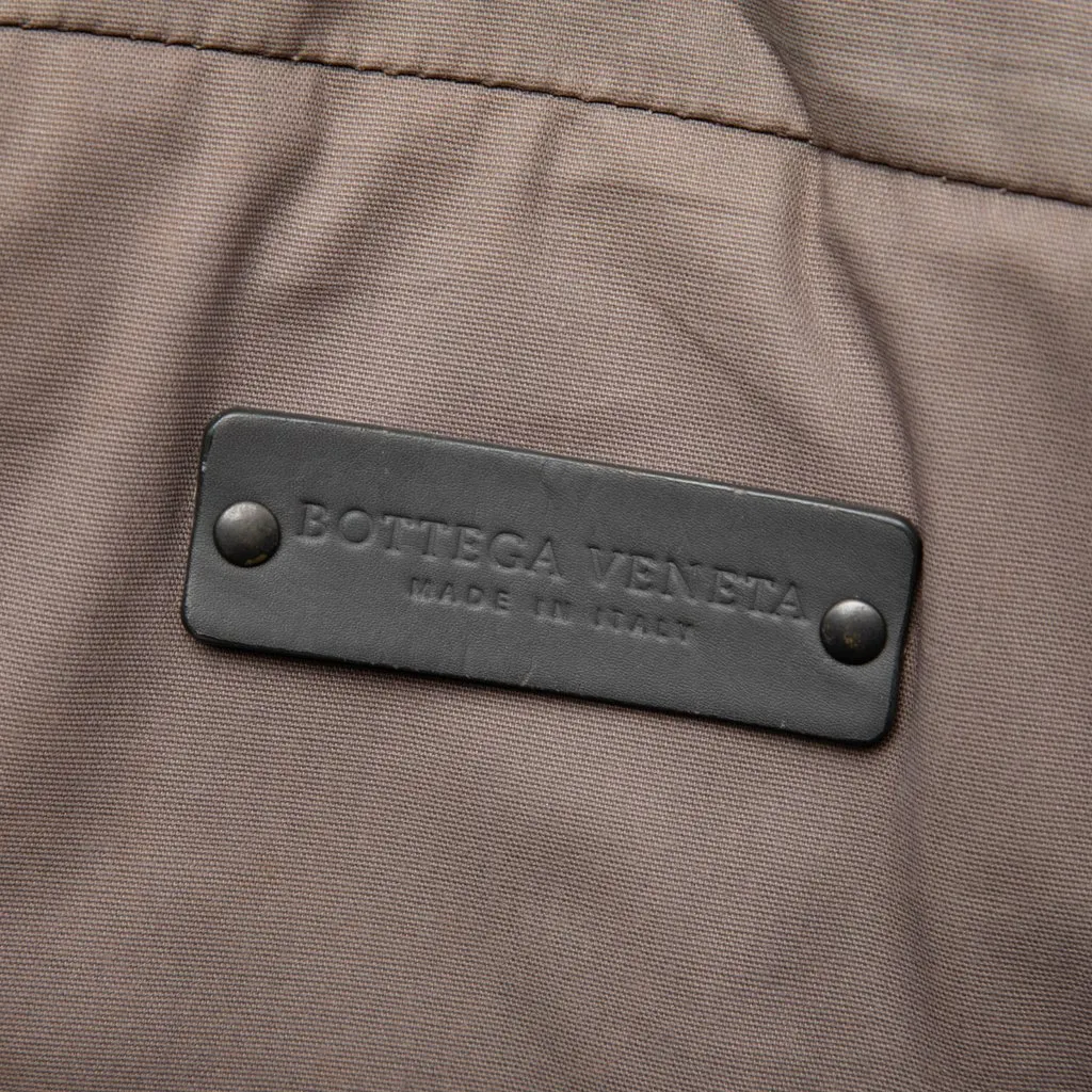 Bottega Veneta Intrecciato Trimmed Nappa Business Bag Grey Leather Good - Box View