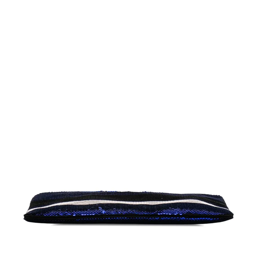 Prada Paillettes Pochette Blue Very good - Inside View