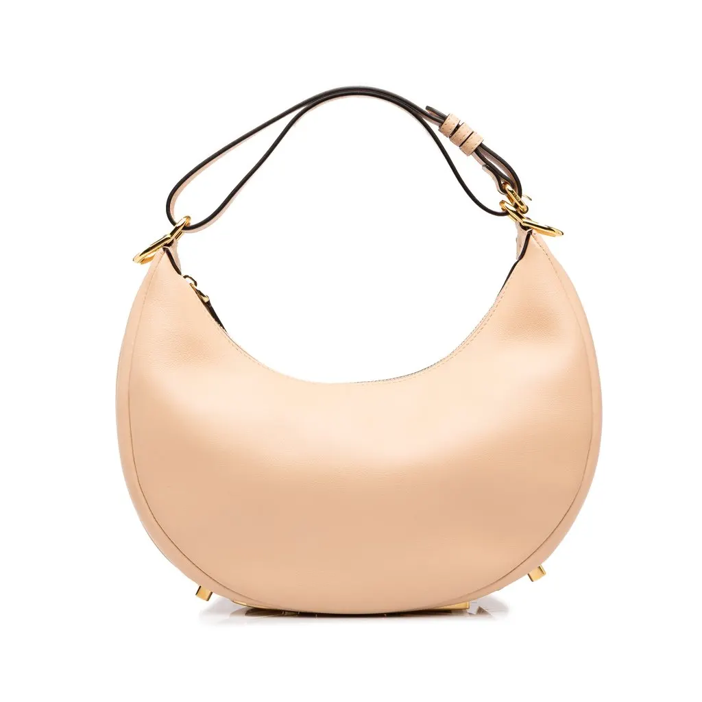 Fendi Small Leather Fendigraphy Hobo