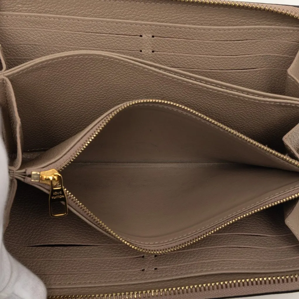 Louis Vuitton Bicolor Monogram Empreinte Giant Zippy Wallet Brown Leather Very good - Model View