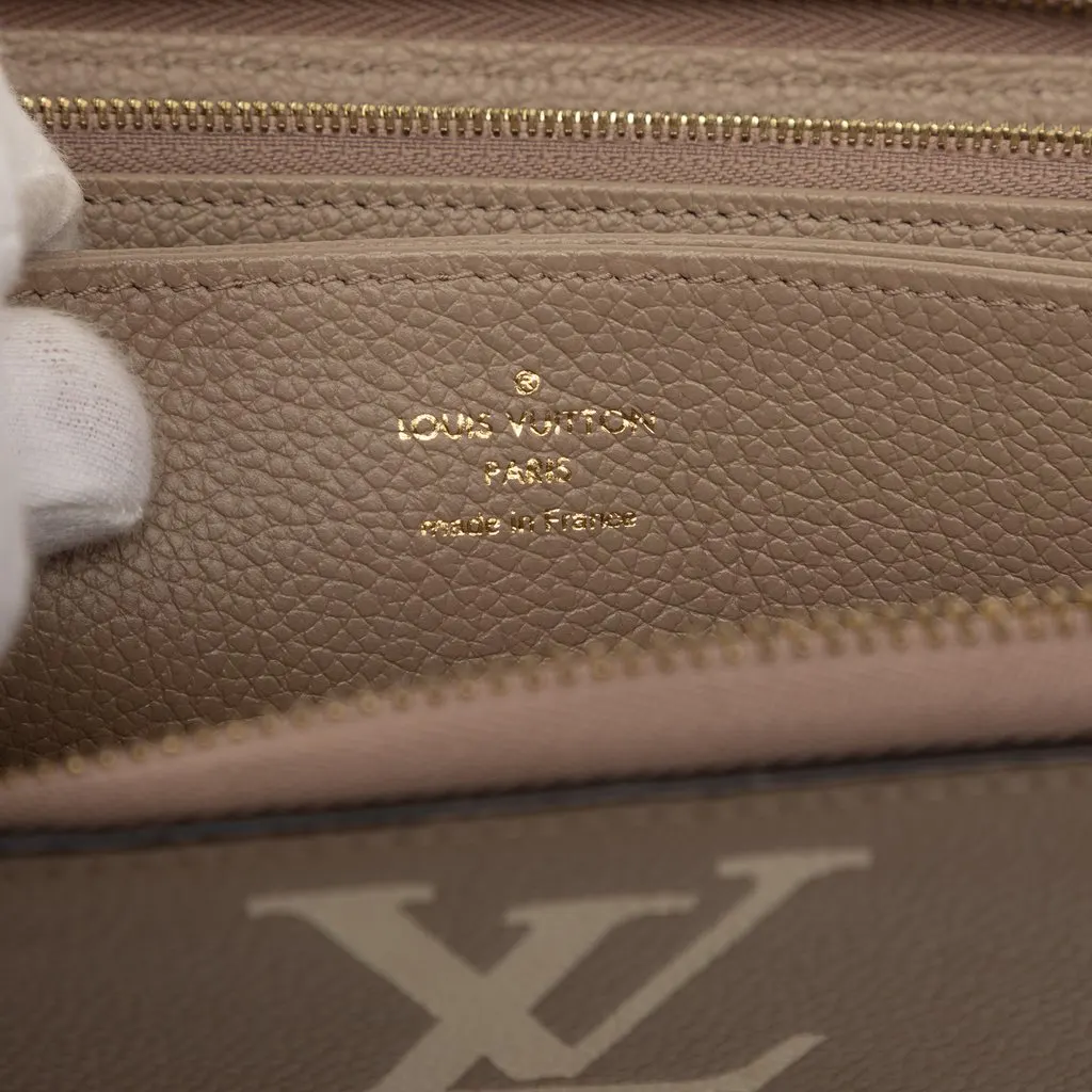 Louis Vuitton Bicolor Monogram Empreinte Giant Zippy Wallet Brown Leather Very good - Box View