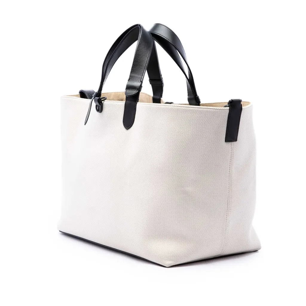 Dior Large Canvas Eiffel Tower Toujours Tote White Very good - Back View