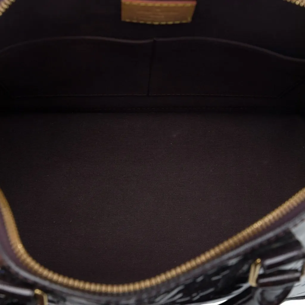 Louis Vuitton Monogram Vernis Alma PM Purple Leather Very good - Model View