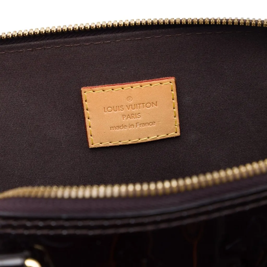 Louis Vuitton Monogram Vernis Alma PM Purple Leather Very good - Box View