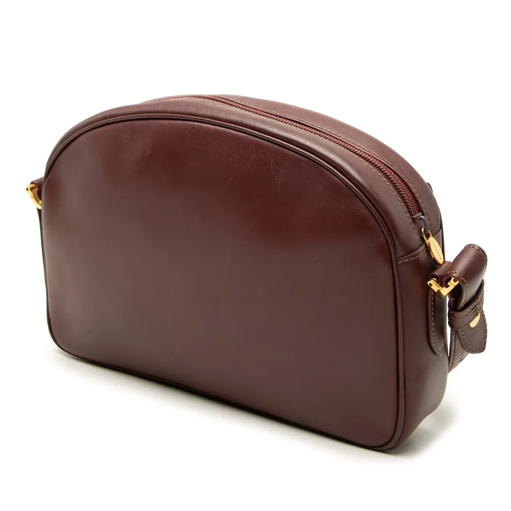 Cartier Leather Must De Cartier Crossbody Red Leather Very good - Back View